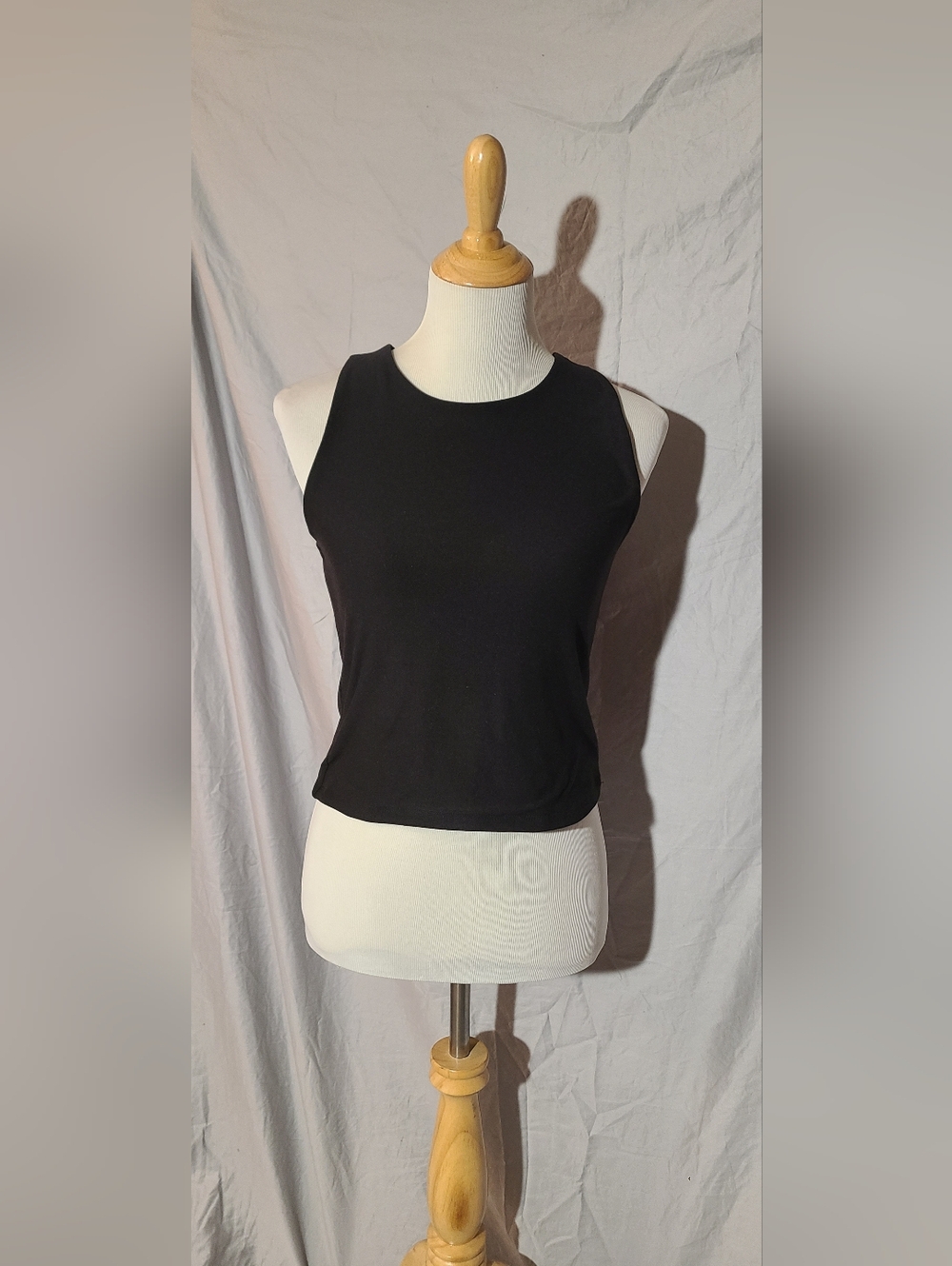 Olive & Oak Black Ribbed Sleeveless Tank